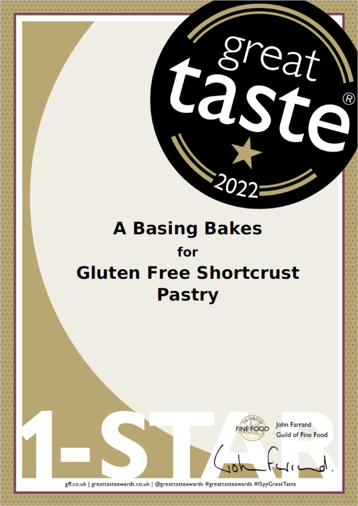 great taste awards 2022 1 star gluten free shortcrust pastry